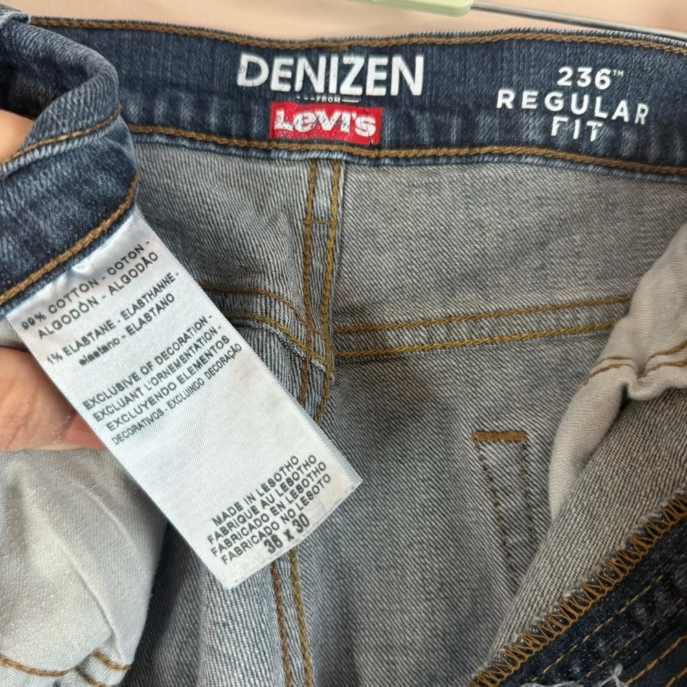 DENIZEN From LEVI’S Men's 236 Regular Fit Jeans 36X30